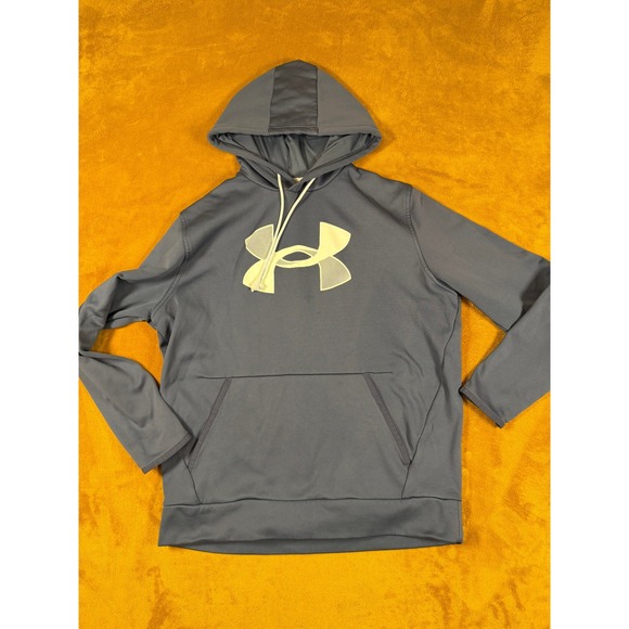Under Armour Other - Under Armour Mens ColdGear Loose Fit Hoodie Charcoal Grey Large Pullover Fleece